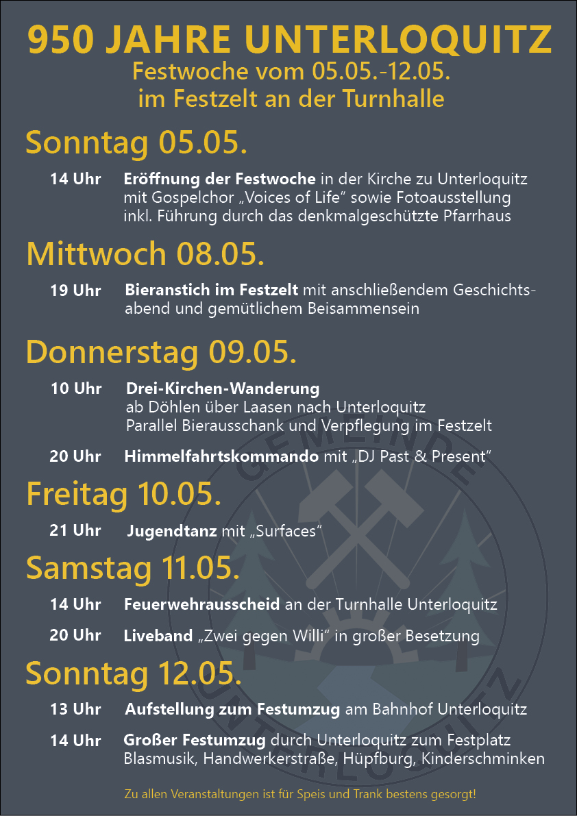 Flyer 950 Jahre Unterloquitz